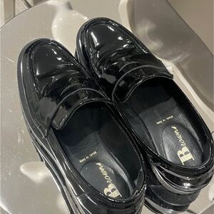 Browns Black Patent Leather Loafers